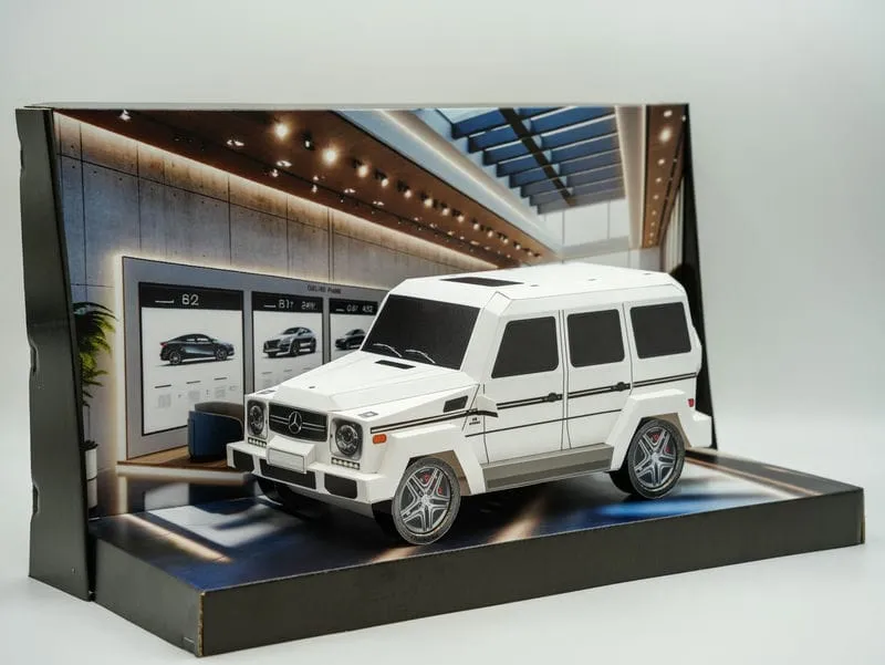 紙紮賓士G-CLASS(白)(小)-001